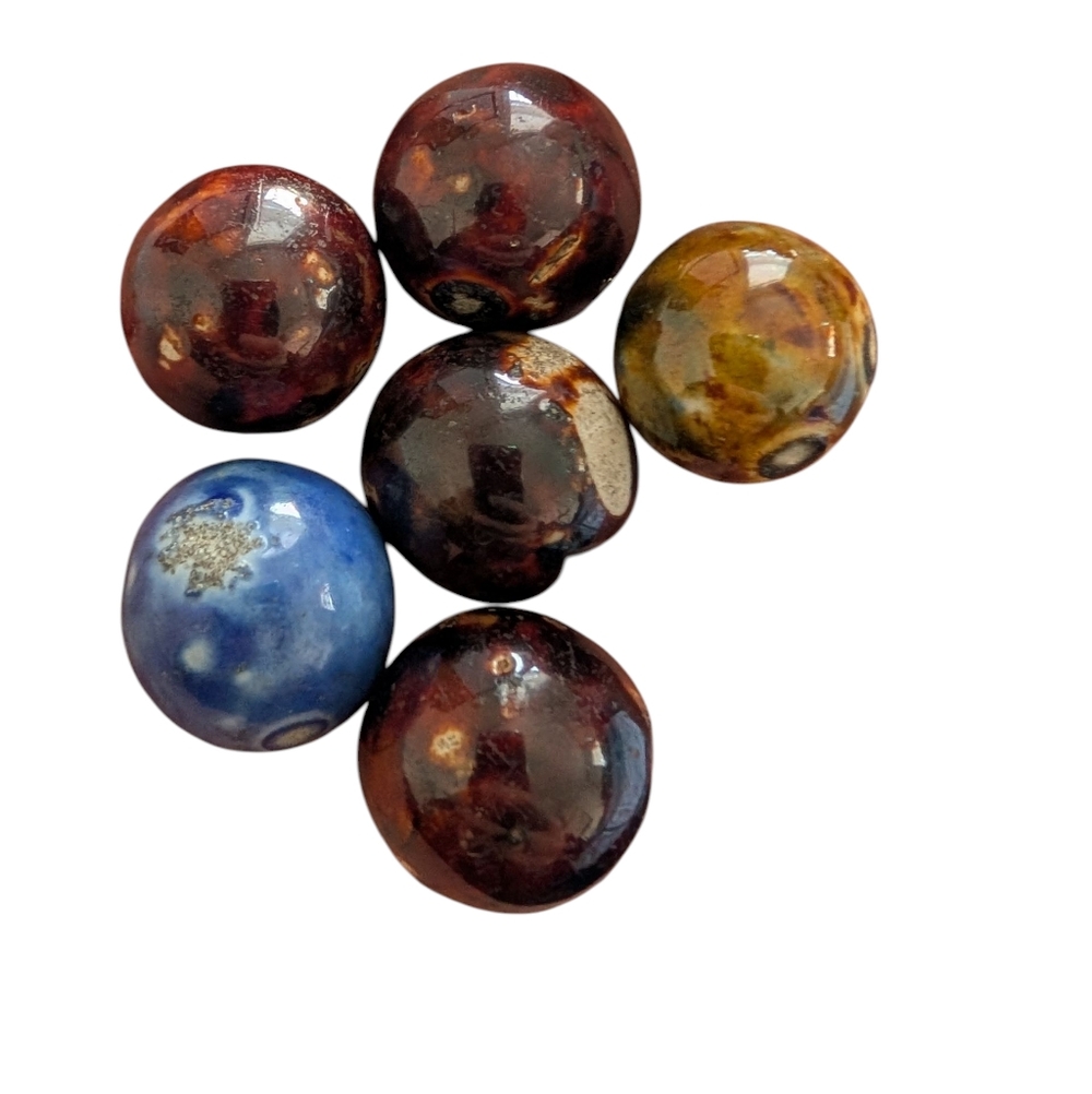 Vintage 1890 Bennington Marbles Lot Of 6 - Picture 2 of 3